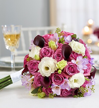 Purple Elegance Mixed Bouquet