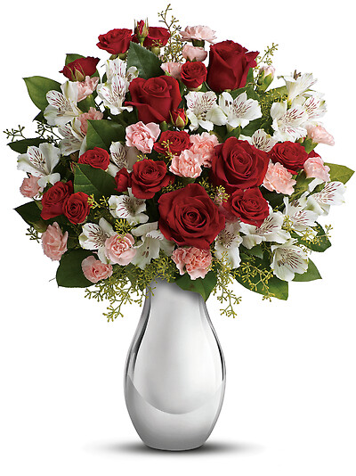 Crazy for You Bouquet with Red Roses